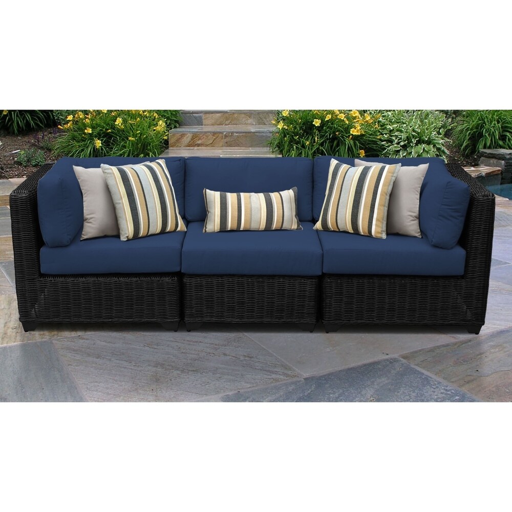 Venice 3 Piece Outdoor Wicker Patio Furniture Set