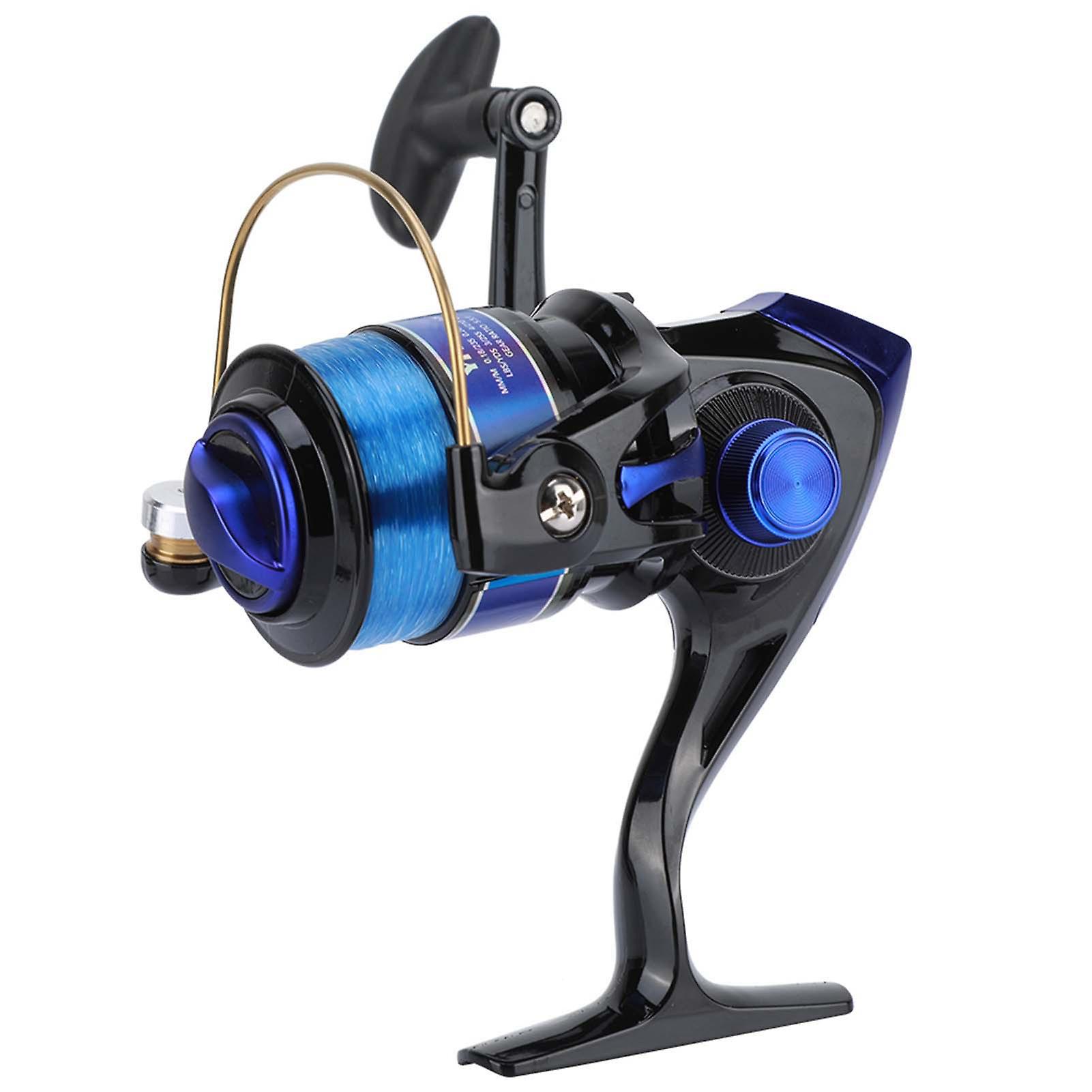 Plastic Spinning Reel Fishing 12bb For Fresh/salt Water Sea Fishing Wheel Yf Series Black10000