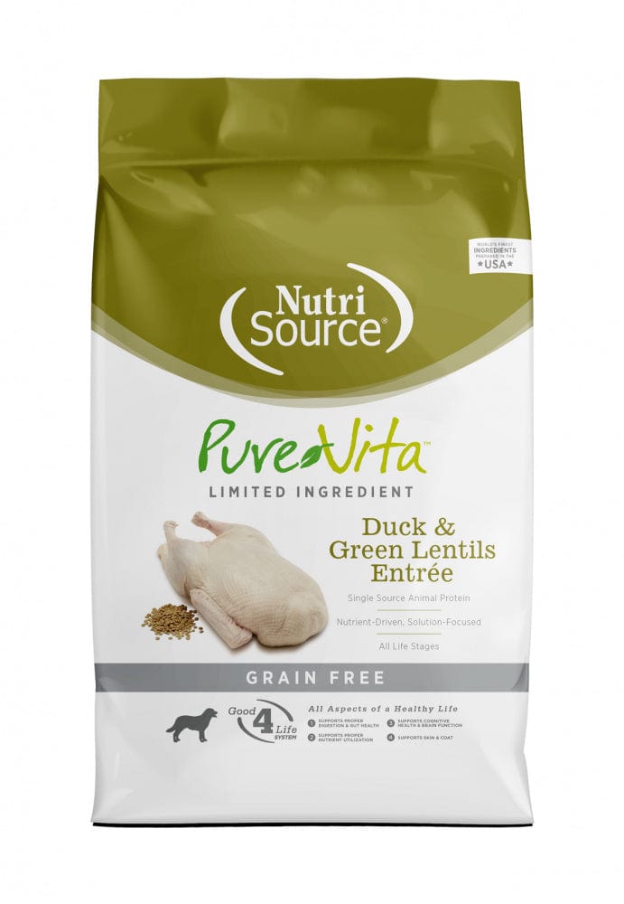 PureVita Grain Free Duck and Green Lentils Recipe Dry Dog Food