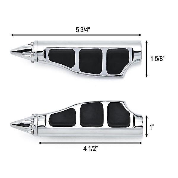 Stiletto Motorcycle Foot Pegs Footrests Left+Right Compatible with Honda Gold Wing F6B 2013 Front