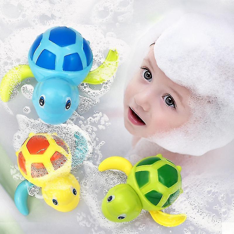 3pcs Baby Bath Toys Baby Bathtub Wind Up Turtle Toys Floating Bath Animal Toys