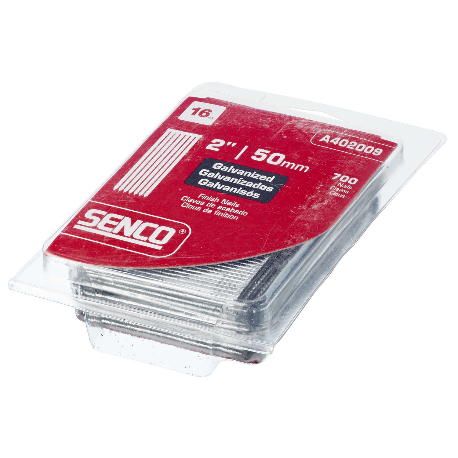 Senco 2 in. 16 Ga. Straight Strip Galvanized Finish Nails 700 pk