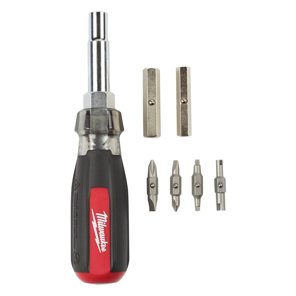 13-in-1 Cushion Grip Screwdriver with Schrader Bit ;