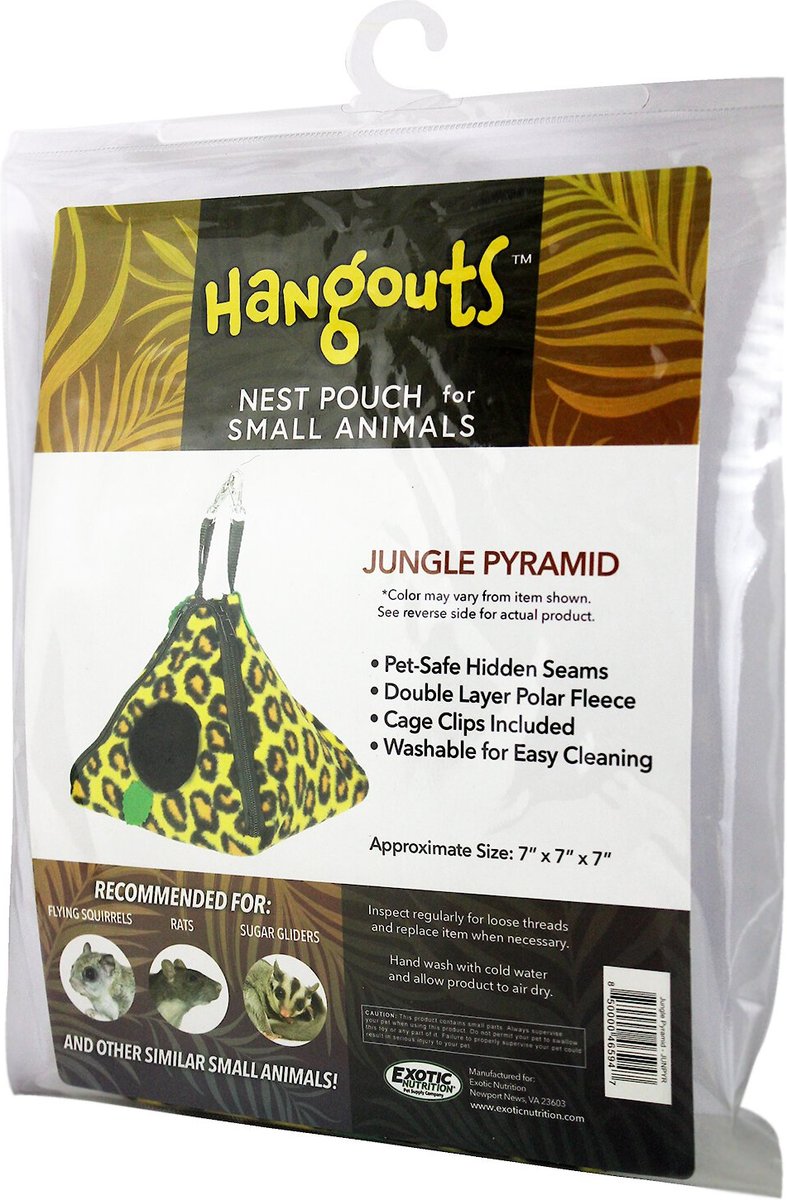 Exotic Nutrition Hangouts Pyramid Nest Small Animal Pouch