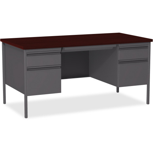 Lorell Fortress Series Double-Pedestal Desk (60928)