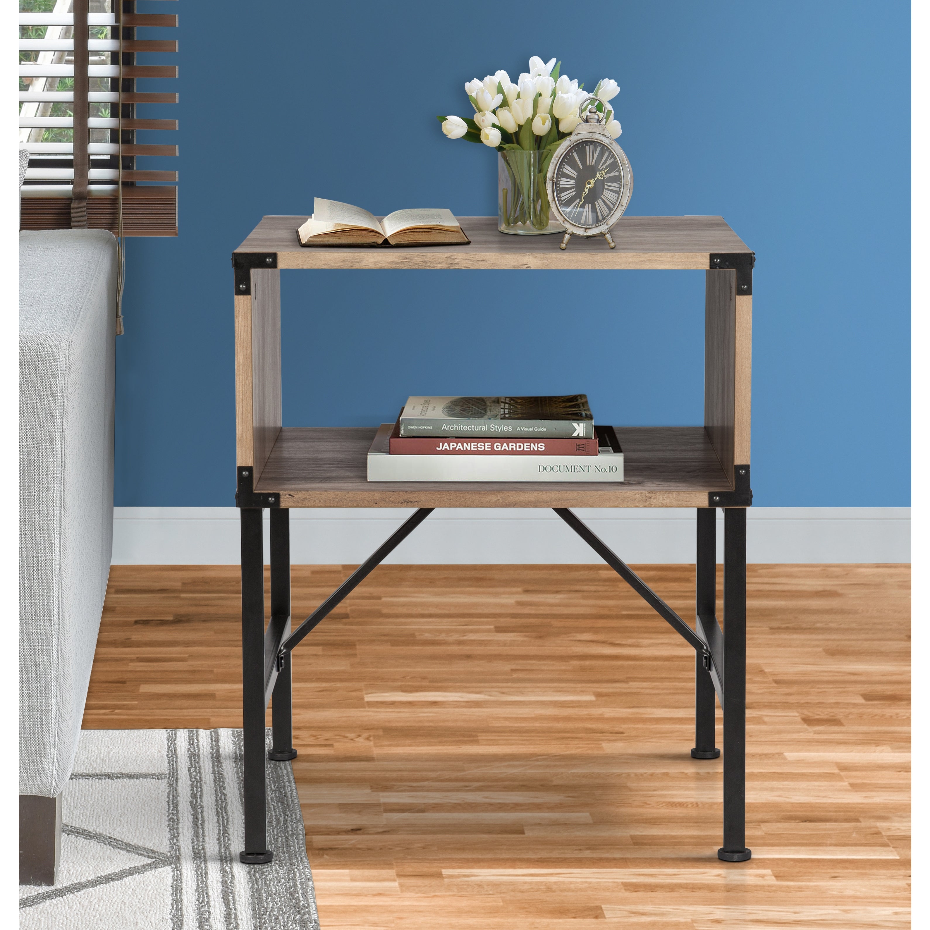 Saint Birch Cambridge Rustic Oak End Table (Set of 2)