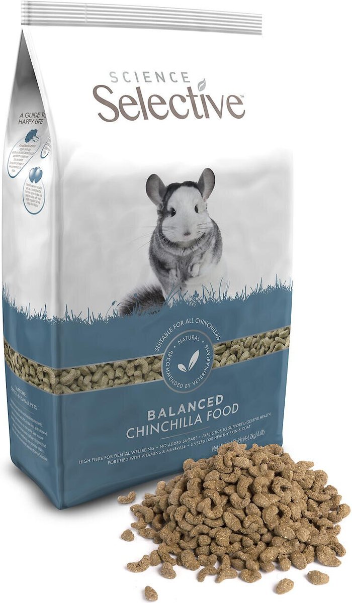 Science Selective Chinchilla Food， 4.4-lb bag