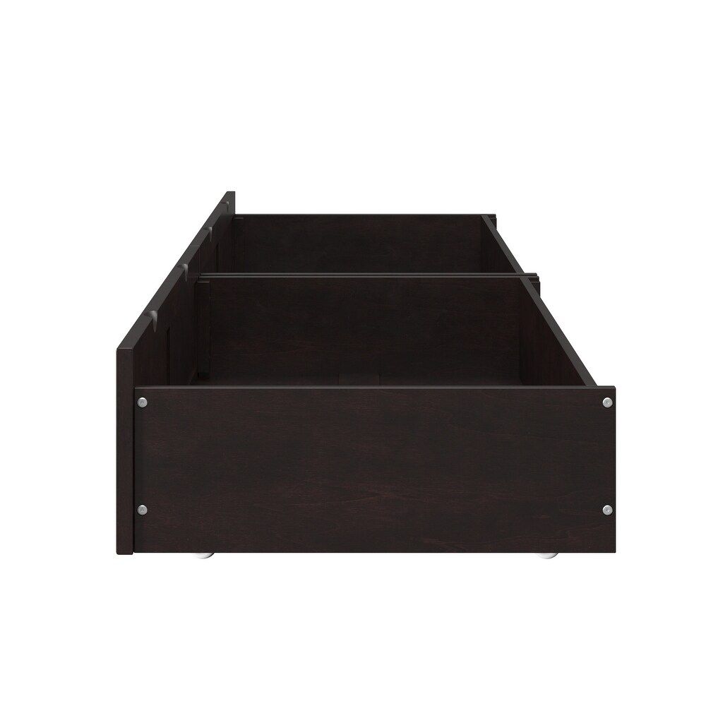 Set of 2 Extra Long Drawers in Espresso   N/A