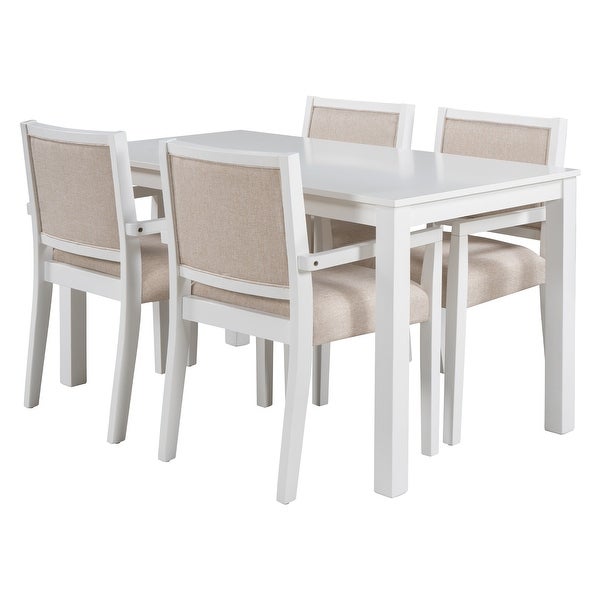 Wood 5-Piece Dining Table Set