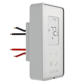 Cadet Double-pole 12.5 Amp Line Voltage 120240208-volt TEP Series 5-2 Day Electronic Programmable Thermostat in White TEP302DW