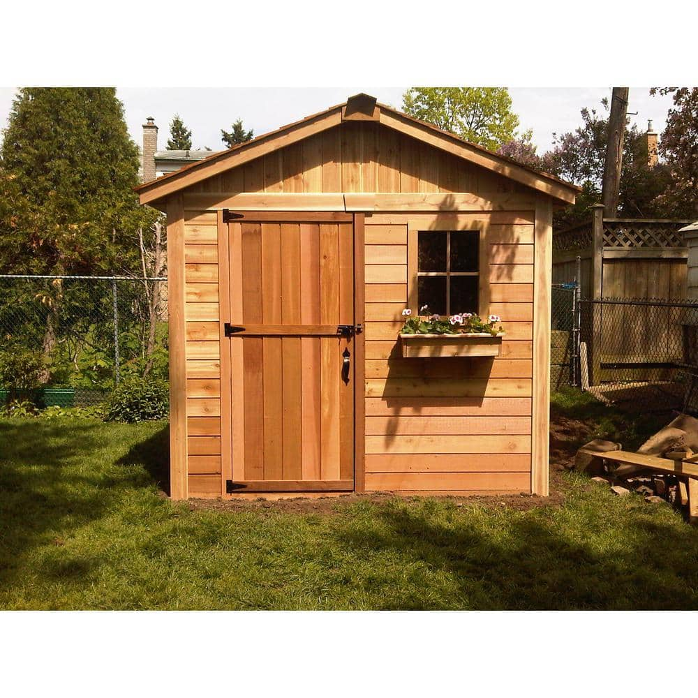 Outdoor Living Today 8 ft. x 8 ft. Western Red Cedar Gardener Shed G88