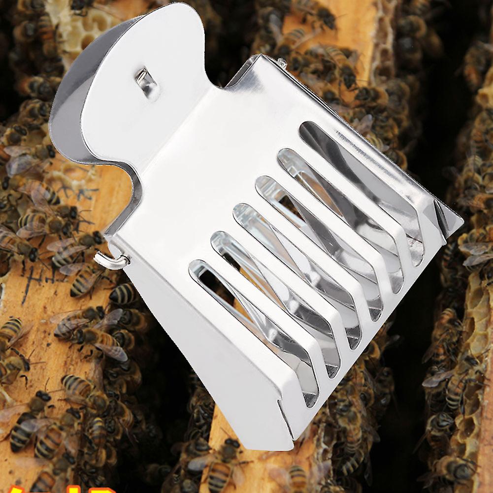 Stainless Steel Queen Bee Catcher Clip Queen Cage Clip Bee Catching Tool For Beekeepers