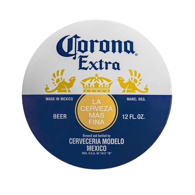 X 15 quot Corona Extra Dome Shaped Metal Sign Wall Decor White dark Blue American Art Decor