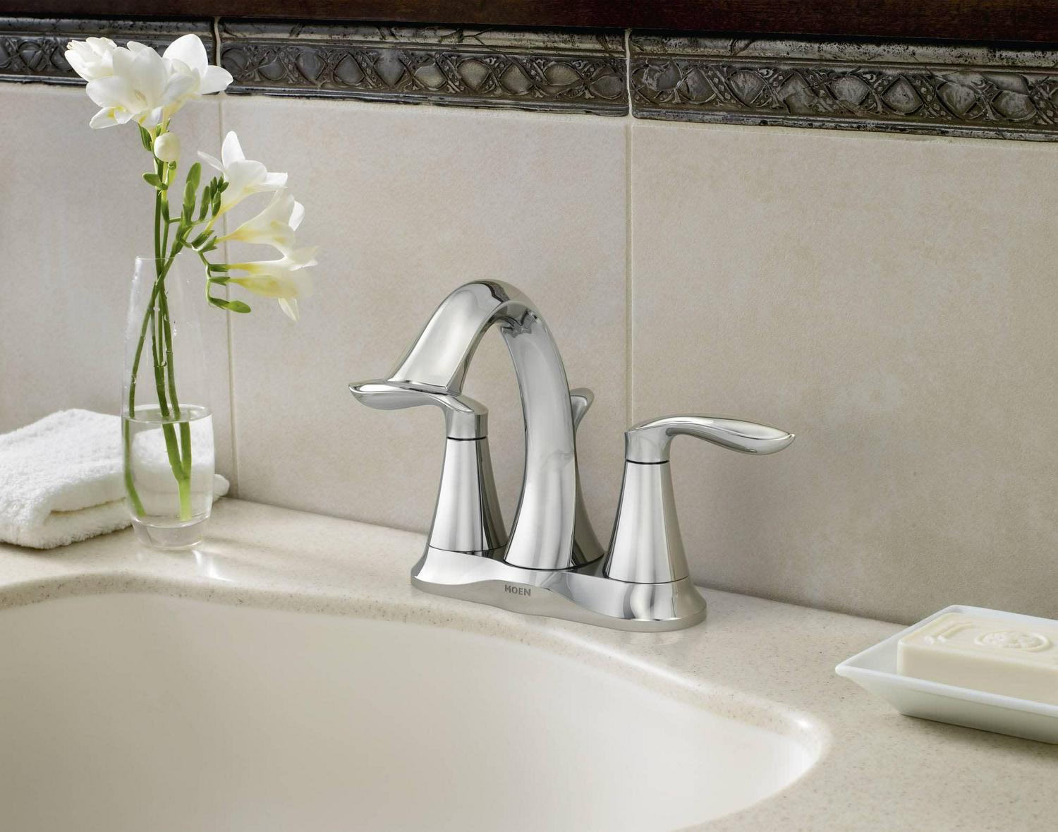 Moen Eva 6410 Centerset Bathroom Sink Faucet