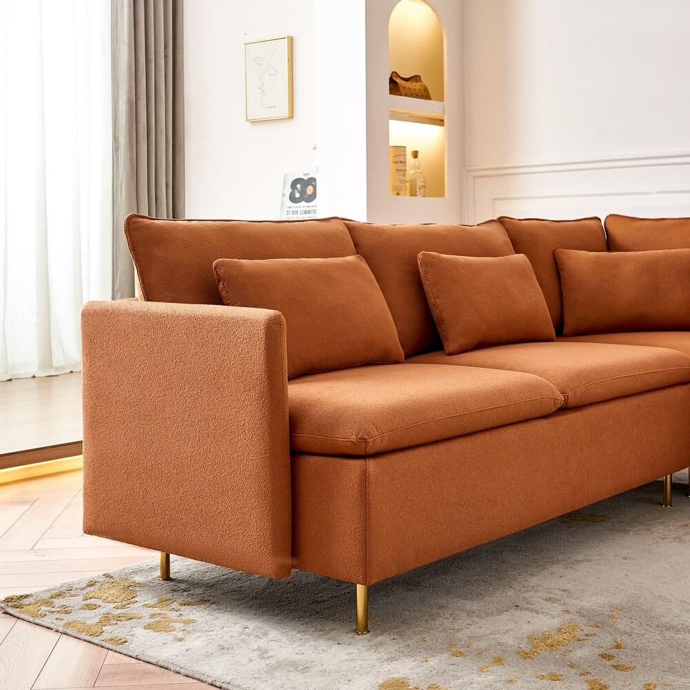 Teddy Fabric Sectional Sofa Set 92\