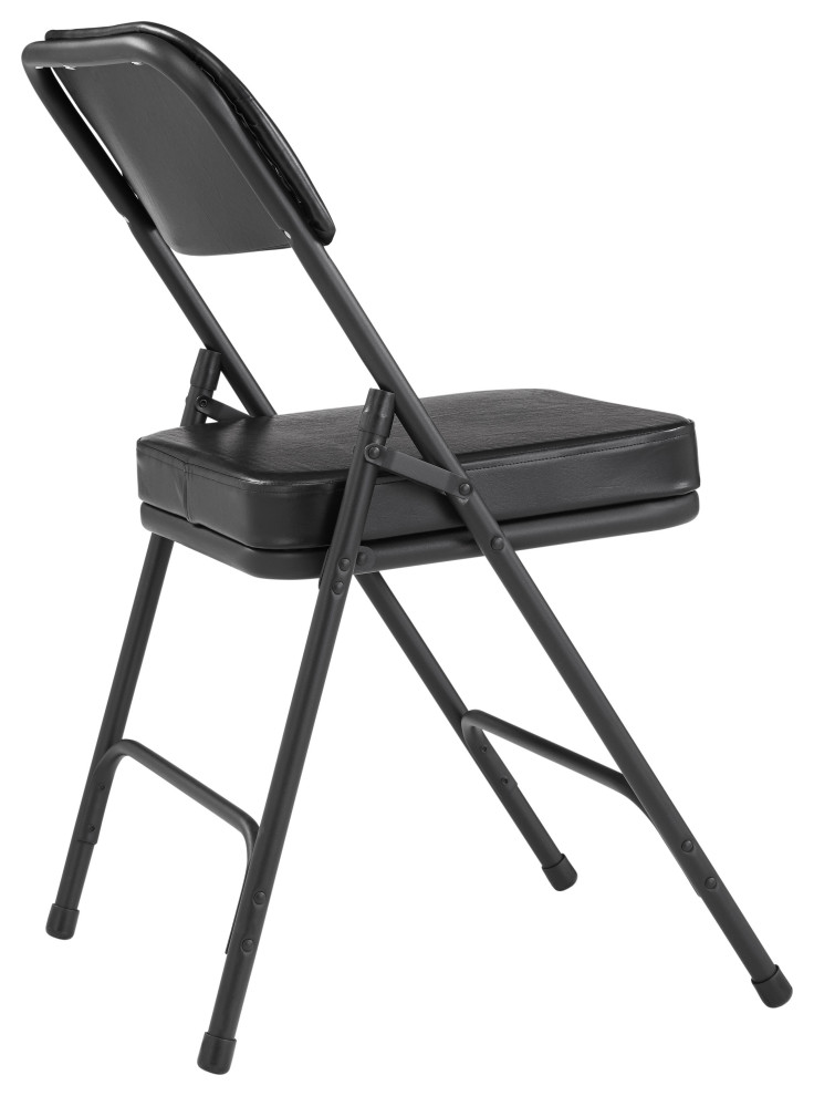 NPS 3200 2 quotVinyl Upholstered Double Hinge Folding Chair  Set of 2   Contemporary   Folding Chairs And Stools   by National Public Seating  Houzz