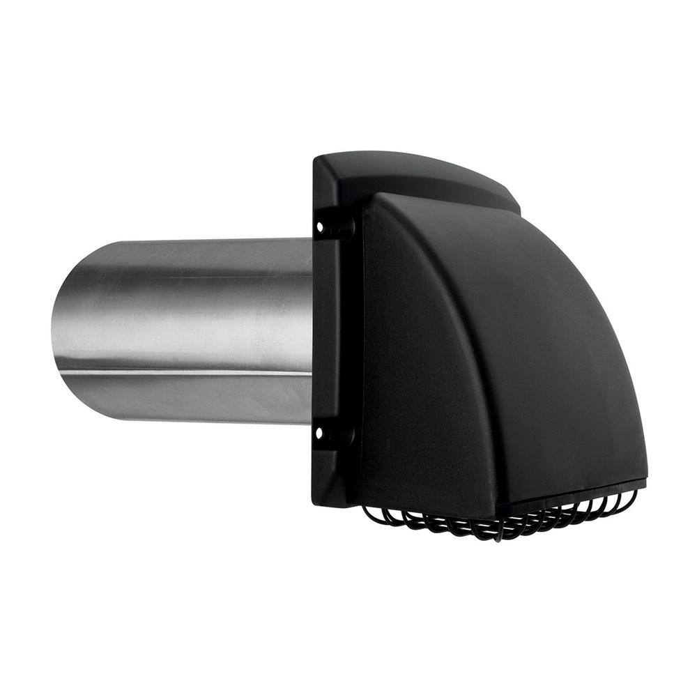 Everbilt 4 in. Wide Mouth Black Vent Hood BPMH4BLKHD6