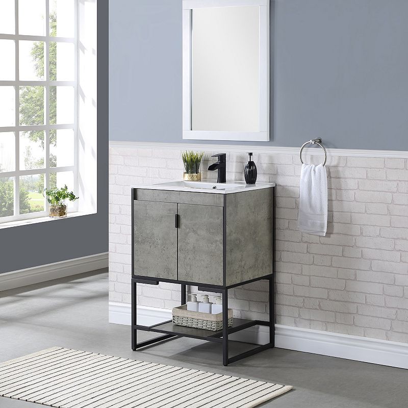 MANHATTAN COMFORT Scarsdale Bathroom Sink Vanity Floor Decor