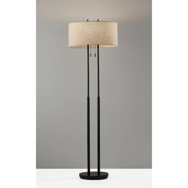 Duet Floor Lamp Antique Bronze Adesso