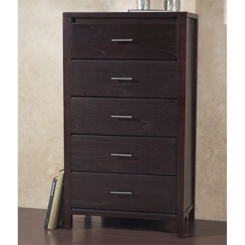 Modus Furniture International Nevis 5-Drawer Chest, Espresso