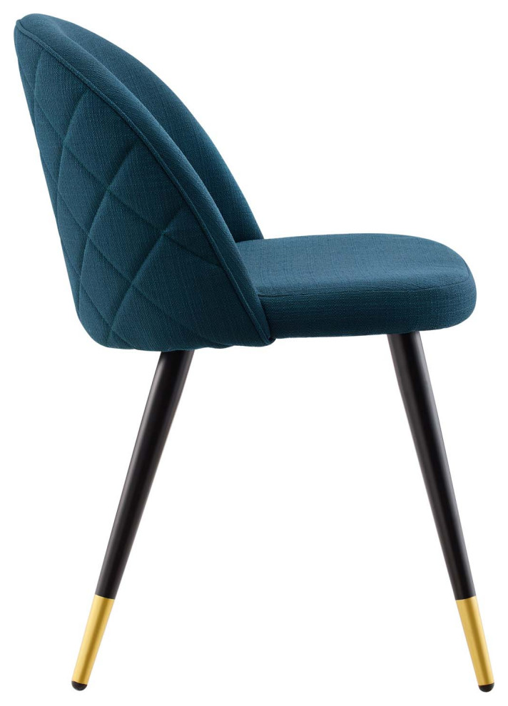 Cordial Upholstered Fabric Dining Chairs Set of 2   Midcentury   Dining Chairs   by Modway  Houzz