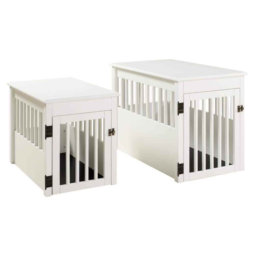 Camaflexi Ruffluv Grey End Table Pet Crate - Large 492404