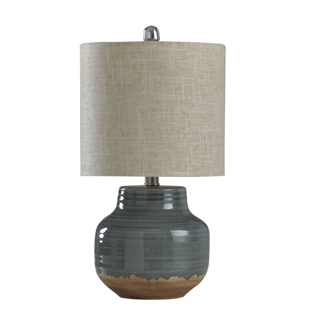 Prova Ceramic Table Lamp Gray Finish Stylecraft