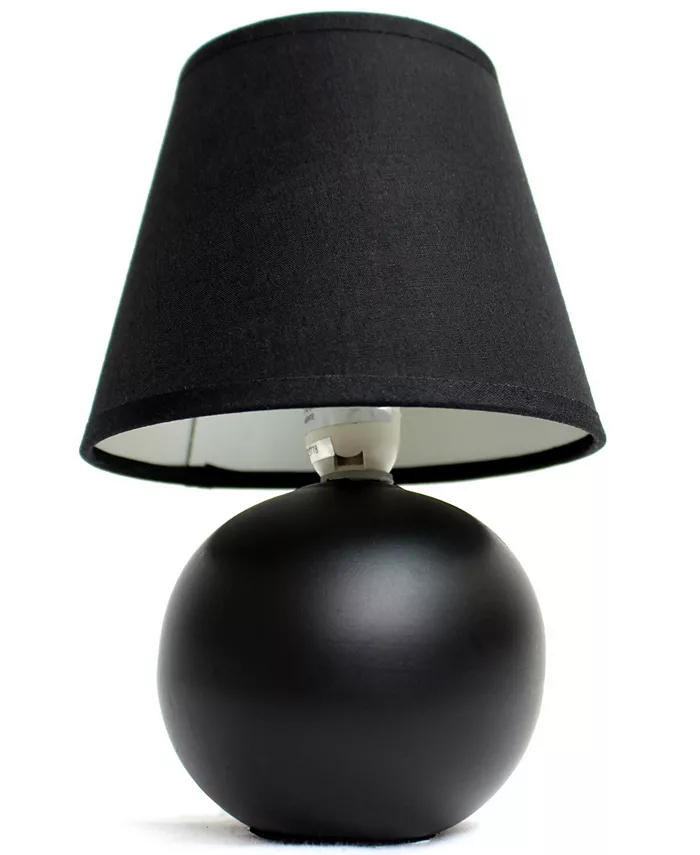 All The Rages Simple Designs Mini Ceramic Globe Table Lamp