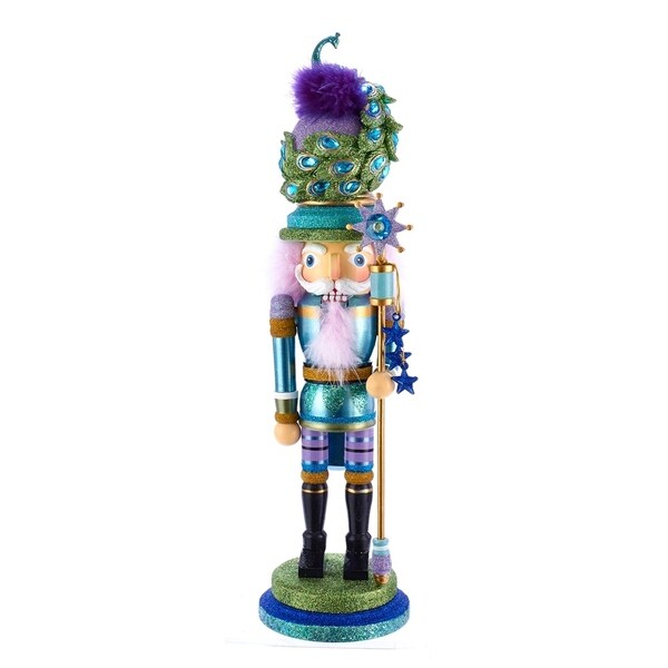 Kurt Adler 17.5Inch Hollywood™ Peacock Hat Nutcracker