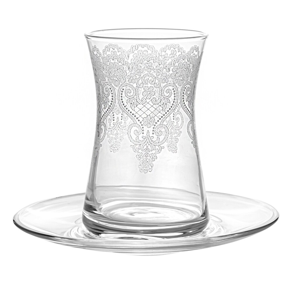 Canva Venice Authentic Armud Tea Glass Set for 6