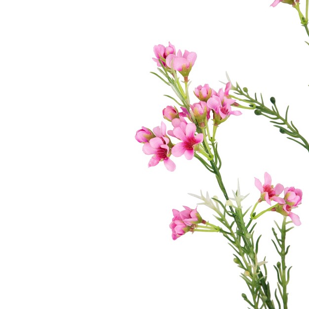 Pink Waxflower Artificial Silk Floral Spray