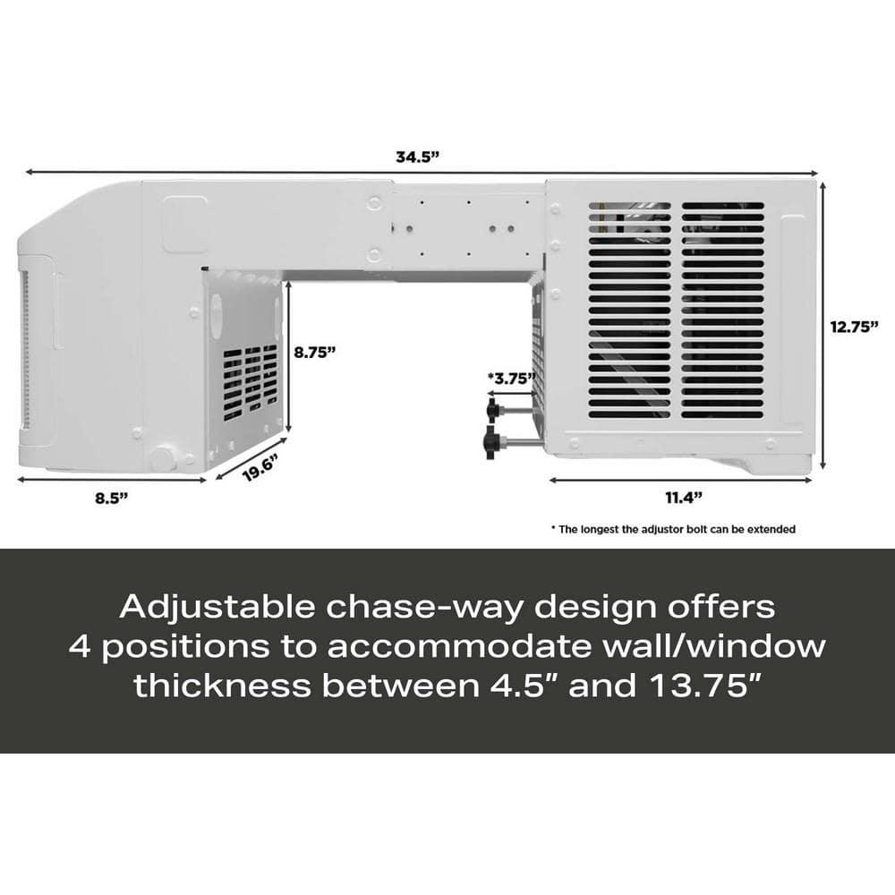 GE Profile 6100 BTU 115Volt ClearView Ultra Quiet Window Air Conditioner for Small Rooms Full Window View Easy Install