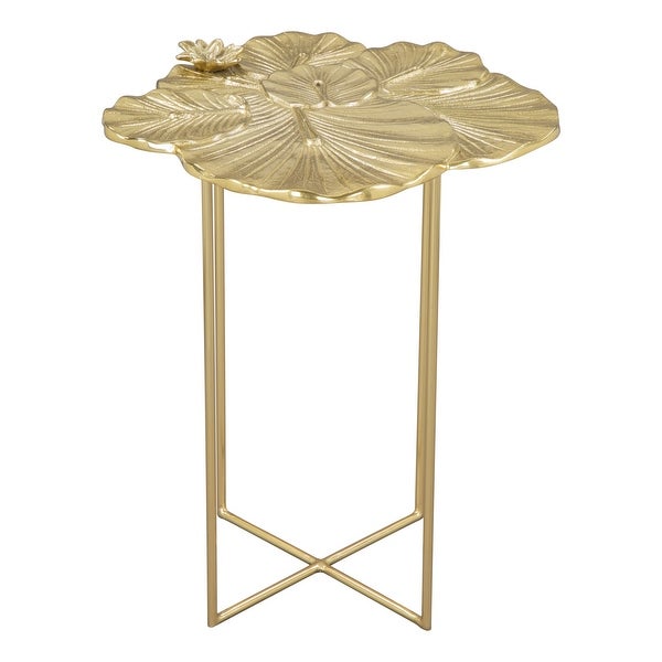 Lotus Side Table Gold - 16.7