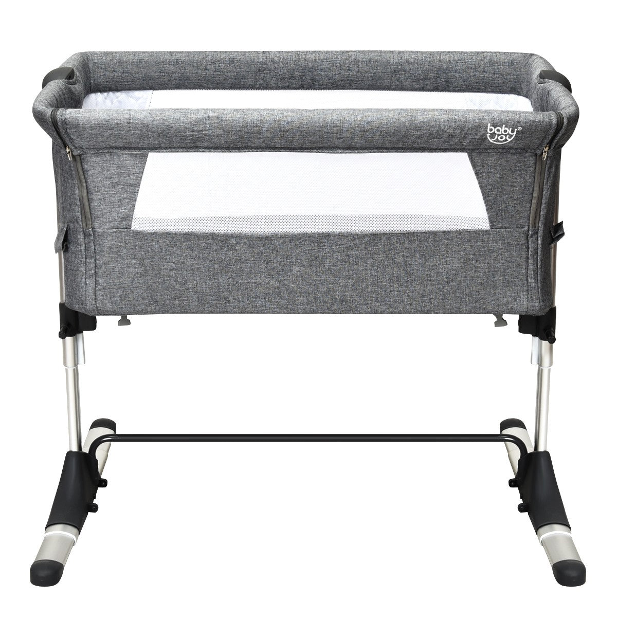 BABY JOY Baby Bedside Crib, Portable Travel Sleeper Bed Side Bassinet w/Carrying Bag