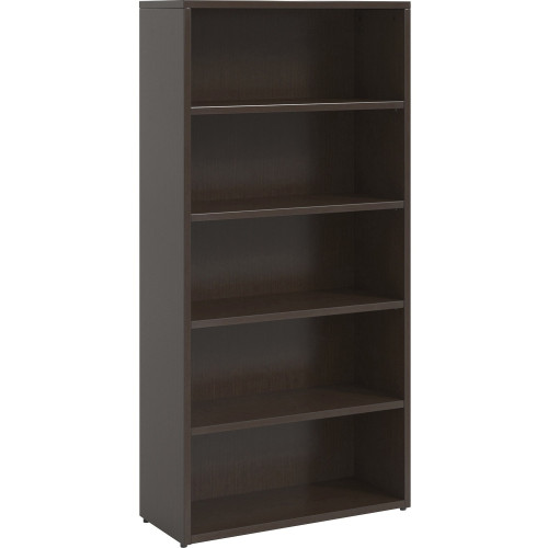 Lorell Prominence Espresso Laminate Bookcase (PBK3469ES)