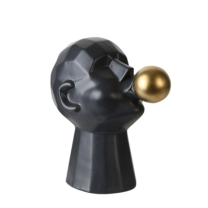 Spit Bubbles Decoration-Black Fa-D2043B