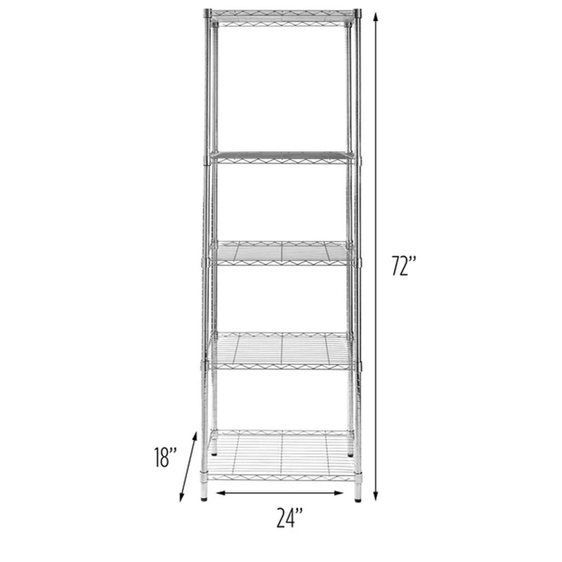 SHELF UNIT 5-TIER CHRM