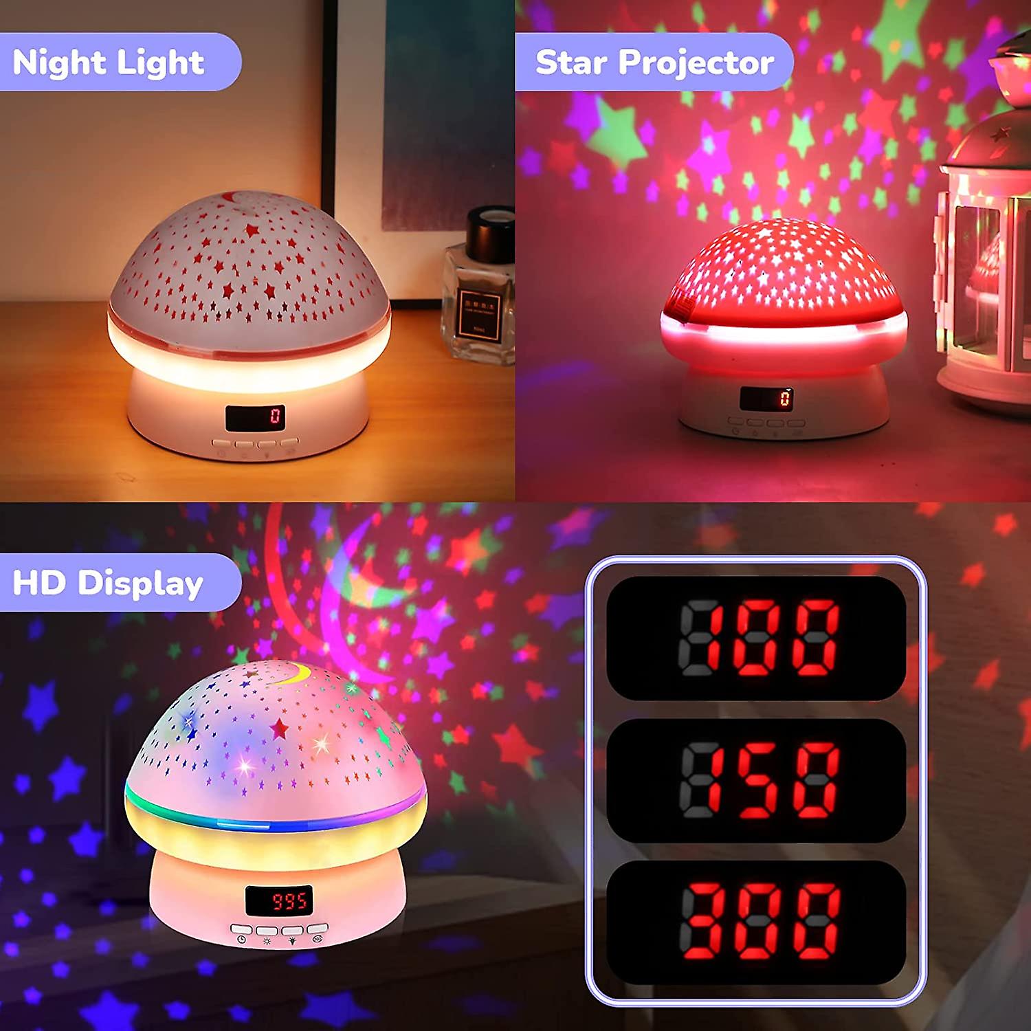 Toys For 3-8 Year Old Girls Boys， Timer Rotation Star Night Light Projector Kids Twinkle Lights， 2-9 Year Olds Kids Gifts Kawaii Birthday Easter Gifts