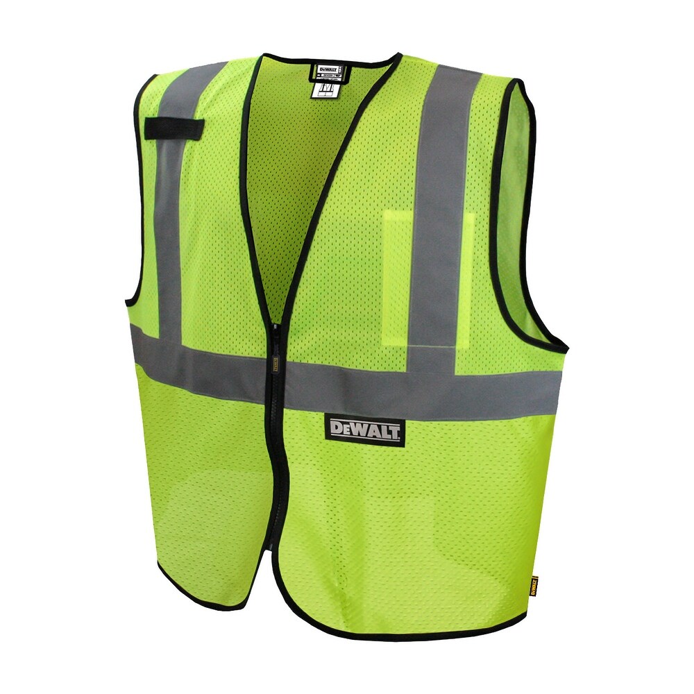 DeWalt Reflective Class 2 Hi Vis Safety Vest Green L