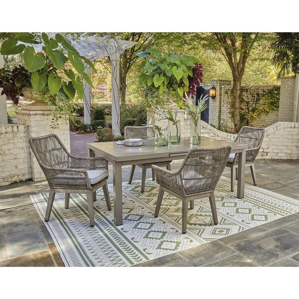 Signature Design by Ashley Beach Front Beige 5 Piece Outdoor Package   42\