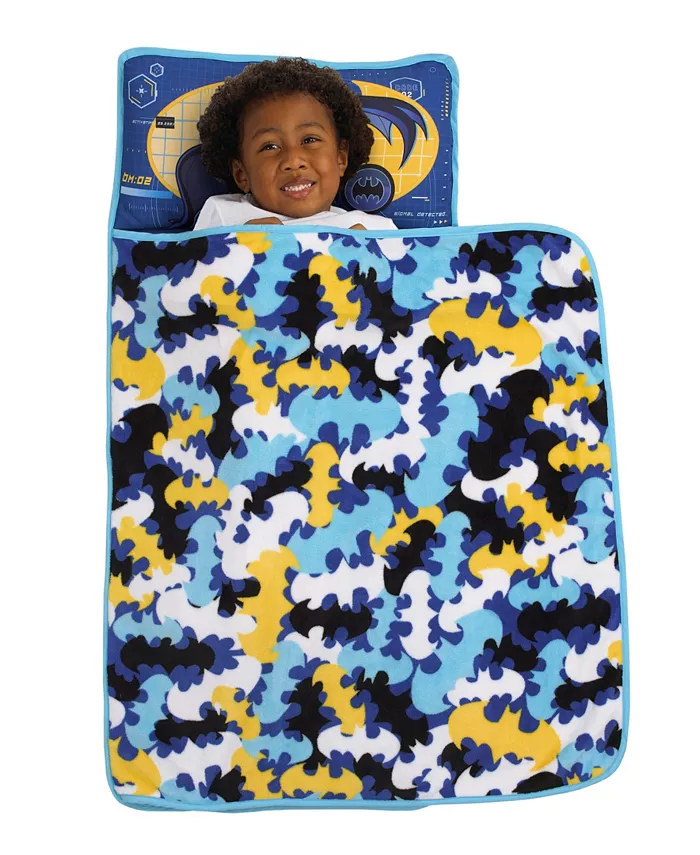 Macy's Batman Preschool Toddler Nap Mat with Pillow， Blanket and Name Tag