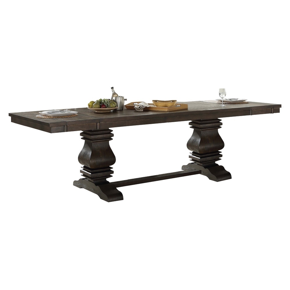 Hendricks Espresso Dining Table with Removable Leaf