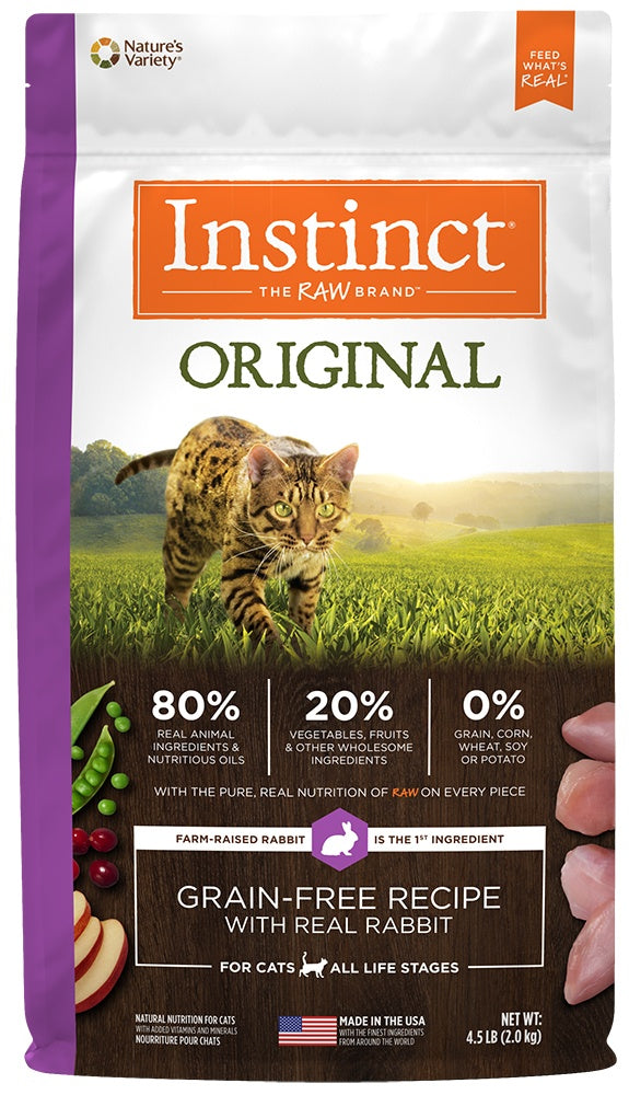 Instinct Original Grain Free Recipe with Real Rabbit Natural Dry Cat F