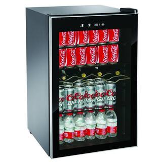 RCA Single Zone 22 in. 4-Bottle or 110 (12 oz.) Can Beverage Wine Center RMIS1530