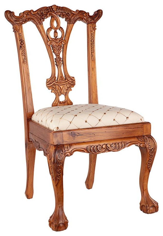 Design Toscano English Chippendale Side Chair   Victorian   Dining Chairs   by Kolibri Decor  Houzz