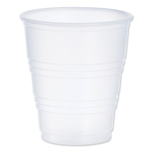 Dart High-Impact Polystyrene Cold Cups， 5 oz， Translucent， 100 Cups/Sleeve， 25 Sleeves/Carton (Y5CT)