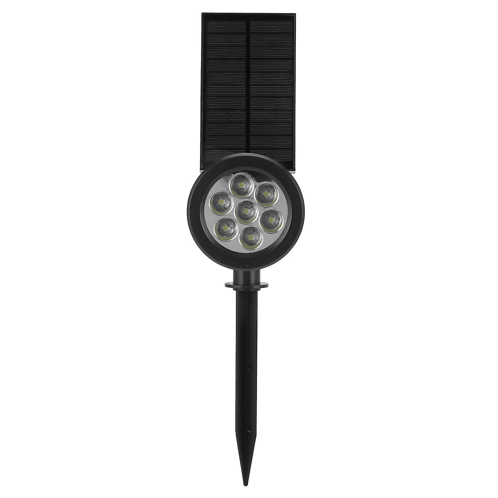 7LED Solar Light Intelligent Outdoor Garden Spotlight Lawn Lamp Landscape Lighting BlackWhite Light