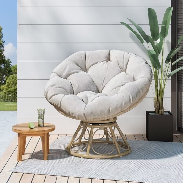 Modern Chair with Tufted Cushion ，Swivel Function