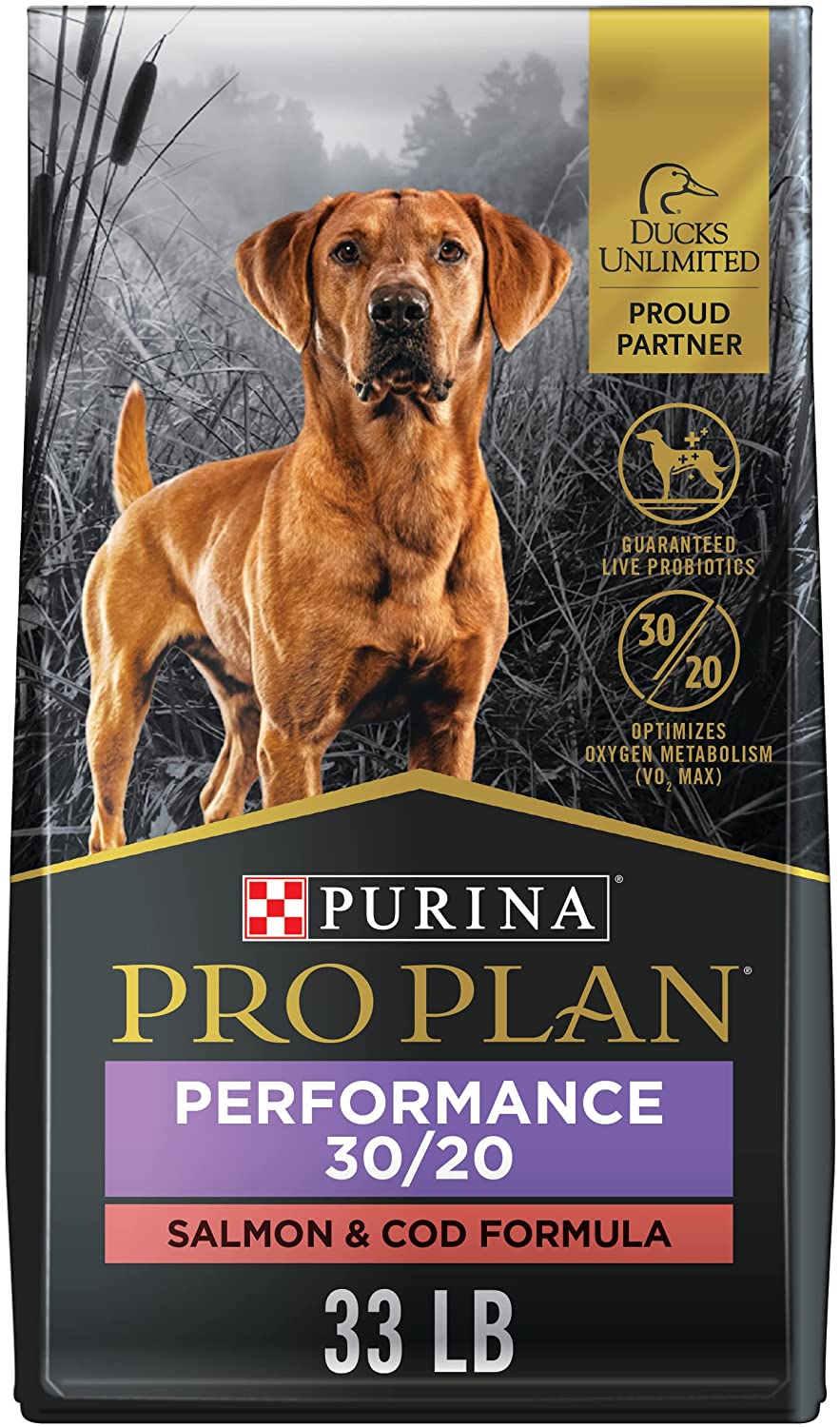 Purina Pro Plan Sport Performance 30/20 Salmon and Cod Formula Dry Dog Food - 33 lb. Bag