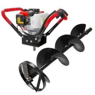 XtremepowerUS 8 in. 55cc Gas Powered Ice Auger Kit 81092